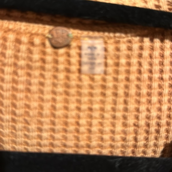 Free People Waffle Knit Henley - Picture 3 of 6